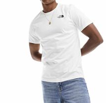 THE NORTH FACE ザ ノースフェイス メンズ 半袖 Tシャツ バッグデザイン 海外限定 正規品 完売品 ホワイト 白 L XL コットン クールネック_画像3