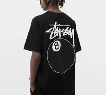 stussy ステューシー メンズ レディース 半袖 Tシャツ 8ボール 黒 L_画像3