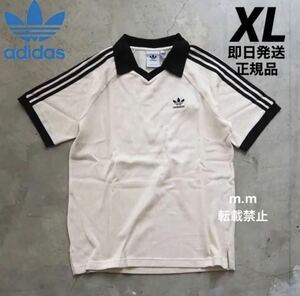 アディダス adidas ワッフルポロシャツ メンズ 3st ホワイト XL adicolor classic waffle polo shirt