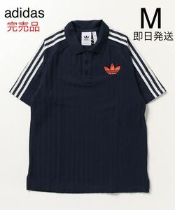 adidas アディダス オリジナルス アディカラー 70s ビンテージ ポロシャツ M adidas Originals Tシャツ 半袖 メンズ レディース ネイビー