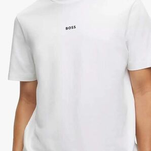 HUGO BOSS ORENGE ヒューゴボス オレンジ 半袖 Tシャツ メンズ ロゴT コットン クルーネック リラックスフィット S ホワイト 海外限定 の画像7