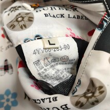 ★美品Lサイズ★ BURBERRY BLACK LABEL ステンカラーコート モノグラム総柄 バーバリーブラックレーベル メンズ ロングアウター ビジネス_画像5