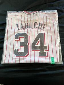 【未使用】東京ヤクルトスワローズ　田口麗斗　レプリカユニフォーム　34 ユニフォーム ヤクルト Majestic