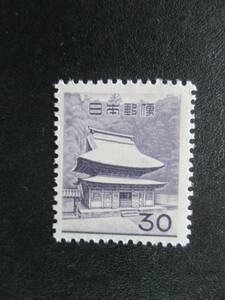 普通切手　未使用　　’61 第3次動植物国宝　 30円 円覚寺　　1枚