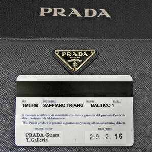 【美品】PRADA プラダ サフィアーノ ラウンドファスナー財布 ★札入れ・ジップ小銭入れ・カード12枚 ★Gカード付き正規品 ★全国送料無料♪の画像8