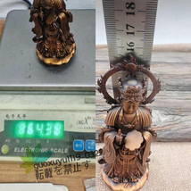  【帝釈天】 仏像 古色 真鍮像 ミニチュア仏像 総高さ16cm_画像6