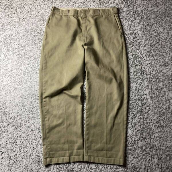 【90sUSA製】ディッキーズ874 ヴィンテージ チノパン W94程度 古着 ワークパンツ Dickies アメリカ製