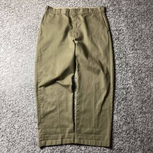 【90sUSA製】ディッキーズ874　ヴィンテージ　チノパン　W94程度　古着 ワークパンツ Dickies アメリカ製