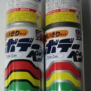 ソフト99工房　ボデーペン　ボカシ剤、プラサフ（灰色）セット　使いきりサイズ チビ缶