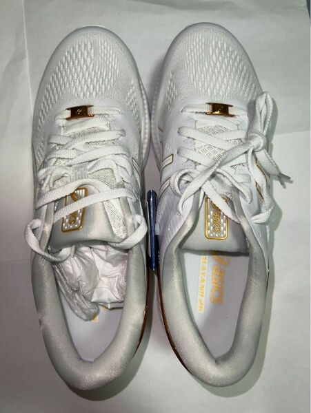 (新品) GEL-KAYANO26 PLATINUM WHITE/PURE GOLD　26.5cm