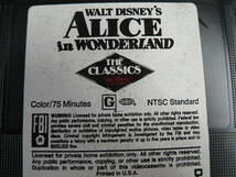 送料最安 510円～ VHS17：WALT DISNEY'S ALICE in WONDERLAND　ディズニーVHSビデオ英語版「不思議の国のアリス」　_画像3