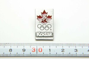 ※【美品】 非売品 30年ほど前、アメリカで購入品 ヴィンテージ Kodak コダック ピンバッジ PINS バルセロナオリンピック 1992年 五輪 カナ