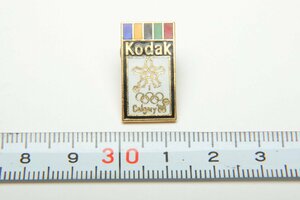 ※ 非売品 40年ほど前、アメリカで購入品 ヴィンテージ Kodak コダック ピンバッジ PINS カルガリーオリンピック カナダ Calgaly 1988 五輪