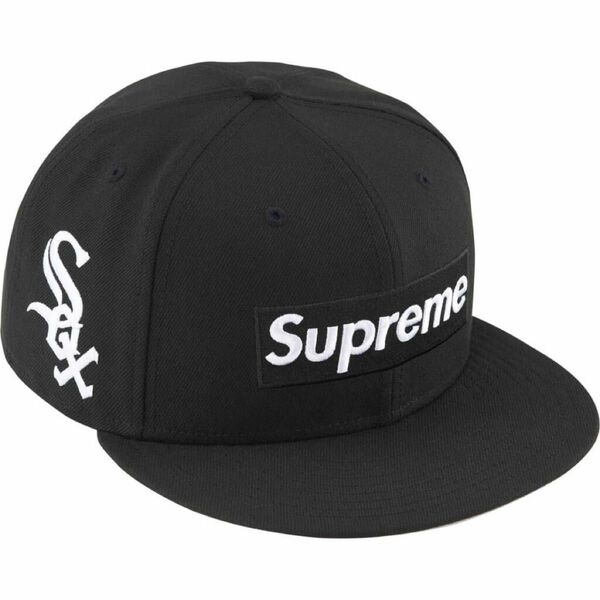 Supreme MLB Teams Box Logo New Era "Black" 7 3/8