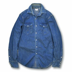 60's【USA製】【ビンテージ】【Wrangler】【ラングラー】27MW【デニム】【ウエスタンシャツ】【サイズ15-35】DC1507-15-DC30