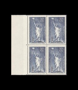  France *1937 year free woman god *4 sheets block *MNH*1 kind .