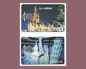 1993/1994 フランス ★ テレホンカード★2枚セット★ディズニーランド パリ フランス