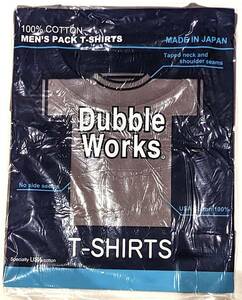 新品★DUBBLE WORKS（ダブルワークス） パックＴシャツ（クルーネック）1枚パック L / WAREHOUSE