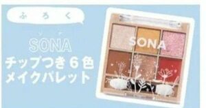 nicola ニコラ 付録　SONA チップつき6色メイクパレット　1個