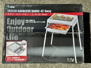 ☆新品未使用☆ 尾上製作所 ONOE イクシード バーベキュー コンロ 42 3WAY 網付き EX-42 BBQ ☆