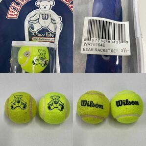 WILSON BEAR 子供用 テニスラケットセット 全長約53cm 幅約25cmの画像8