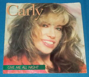 ☆7inch EP★US盤●CARLY SIMON/カーリー・サイモン「Give Me All Night/ギヴ・ミー・オール・ナイト」80s名曲!●