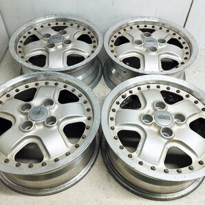 MUGEN 無限 M-2 14×6-JJ +38 PCD100 4H 4本セット ジャンクの画像1