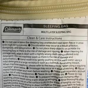 中古 コールマン Coleman マルチレイヤースリーピングバッグ 封筒型 シュラフ 軽量 寝袋 布団 コンパクト キャンプ 車中泊 防災 mc03010325の画像4