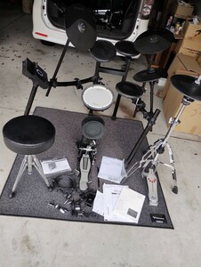 Roland 電子ドラム V-Drums TD-17-L マット　Pearl ハイハットスタンド付