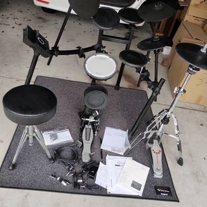 Roland 電子ドラム V-Drums TD-17-L マット Pearl ハイハットスタンド付の画像1