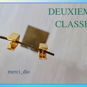 ドゥーズィエムクラス DEUXIEME CLASSE ゴールドカラー スクエア フープピアス 秋冬 トレンド デザイン 新品 未使用 アパルトモン の画像6