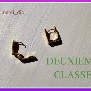 ドゥーズィエムクラス DEUXIEME CLASSE ゴールドカラー スクエア フープピアス 秋冬 トレンド デザイン 新品 未使用 アパルトモン の画像4