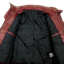 【S3189】【新品同様】【ビッグサイズLL】【4WAY】Liugoo Leathers リューグーレザーズ ダウンジャケット レザージャケット 羊革_画像7