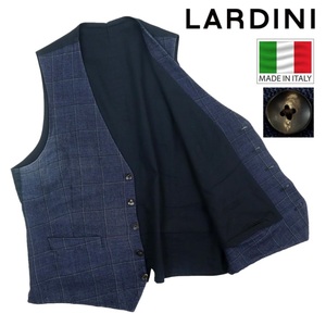 【B2831】【イタリア製】LARDINI ラルディーニ ベスト ジレ サイズ50