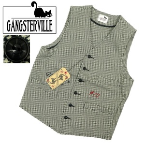 【B2961】【新品】【定価29,480円】GANGSTERVILLE ギャングスタービル ベスト シンチバッグ 千鳥格子 GSV-20-AW-13 サイズS