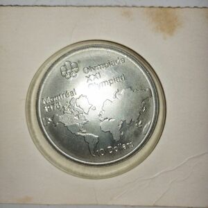 1976モントリオールオリンピック大型銀貨10カナダドル
