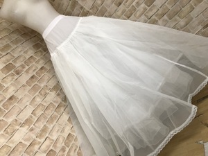 e10001■ドレス用　パニエ　衣装　ホワイト　チュール　ウエディング