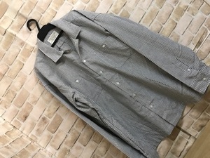 e10049◎GILEVANS　ジルエバンズ　長袖シャツ　ストライプ　メンズ　LL