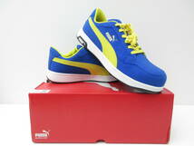 3100 ブランド祭 シューズ祭 PUMA プーマ 安全靴 Airtwist 2.0 Blue Low エアツイスト 2.0 ブルー ロー 未使用品 28cm 青 黄 箱付き_画像1