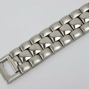 2403-666B エソール 手巻き式 腕時計 ESSOR 両面スケルトン ベゼルインデックス ローマン数字 金属ブレスの画像5