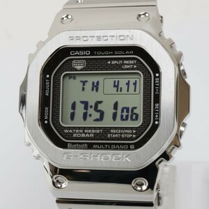 2404-591 カシオ 電波ソーラー 腕時計 美品 G-SHOCK GMW-B5000D-1JF フルメタル 5000シリーズ スマホリンク 純正ブレス