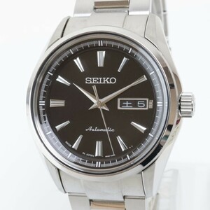 2404-592 セイコー オートマチック 腕時計 美品 SEIKO 4R36 03H0 プレサージュ デイデイト 黒文字盤 裏スケルトン