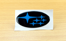 [在庫品] 黒+ブルー6連星 スバル WRX STI ステアリング ホイール ステッカー 2010-2023_画像5