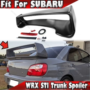 2002-2007 Subaru Impreza GD WRX STI sedan リアトRunXポイラー ABS製品 未塗装品 large sizeウィングスポイラー LEDLightincluded