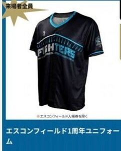  Hokkaido Nippon-Ham Fighters uniform es navy blue 1 anniversary commemoration 