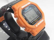 CASIO カシオ　G-shock　DW-5600E 　動作品 オレンジ色ベゼル交換済み。　_画像2