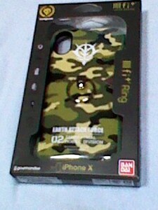 Phone X ケース iPhoneX イーフィット IIIIfit 機動戦士ガンダム スマホリング付きアイフォン ケース 迷彩 スマホケース カバー 新品