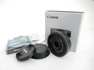 【Canon/キヤノン】寅②468//EF-S 24mm 1:2.8 STM/箱付き美品　防湿庫保管品