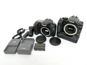 【Canon/キヤノン】卯③5//EOS30D/EOS kiss Digital X BG-E3付き/充電器/バッテリー付属//2台