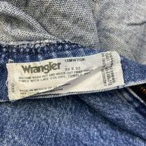 Wrangler ラングラー メキシコ製 デニムジーンズパンツ ブルー 33×32 実寸 32in 13MWZGK USA 海外輸入 古着 W221026-N218_画像9